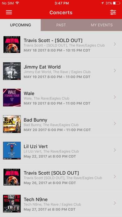 The Rave Eagles Club App Screenshot 2