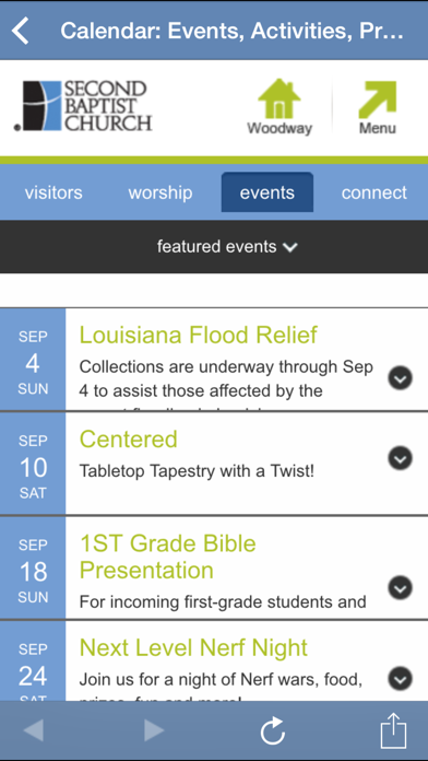 Second Baptist Church App Screenshot 2